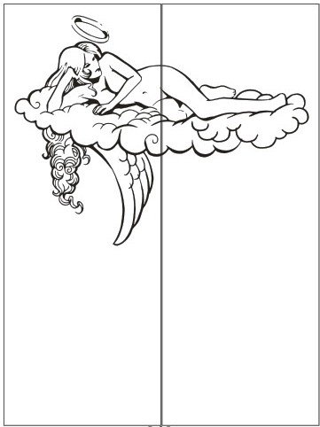 Пескоструйный рисунок Ангелы Феи 43